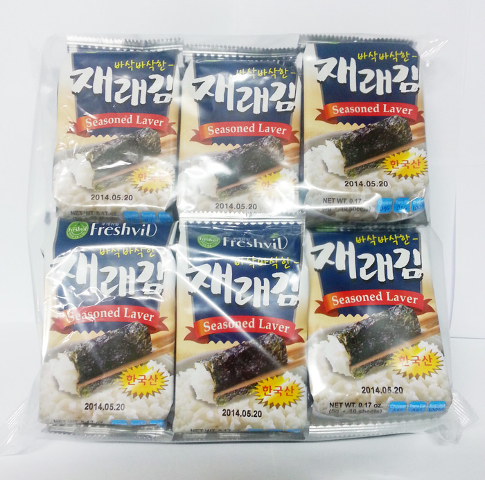 Seasoned Laver & Crispy Seaweed  Made in Korea